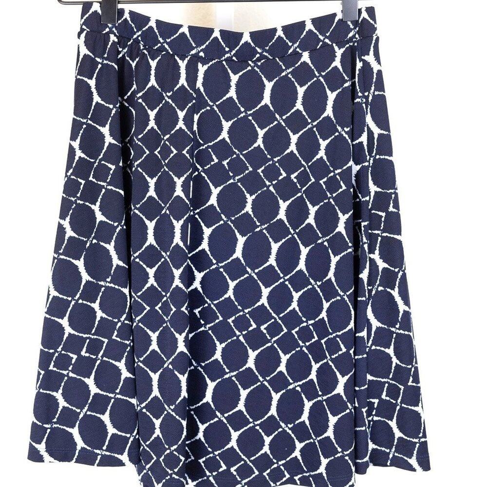 GILLI Navy Blue White Jersey Knit Skirt, MP